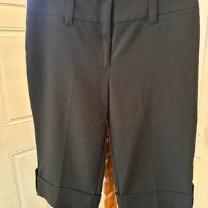 Byer California Black Tailored Bermuda Shorts Capri Pants Casual Workwear
